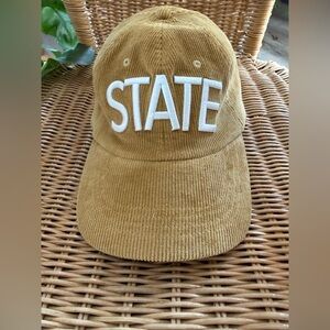 NWT Iowa State Brown/Gold Corduroy Cap with White Embroidery-STATE